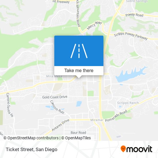 Ticket Street map