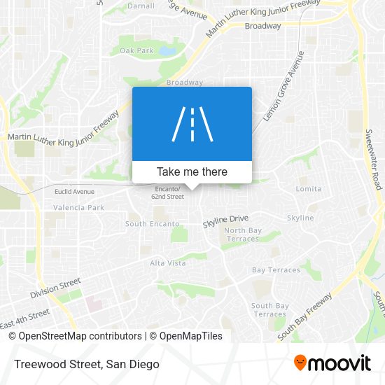 Mapa de Treewood Street