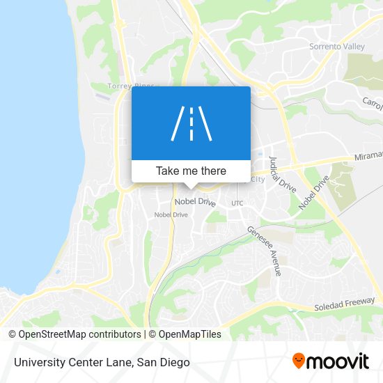 University Center Lane map
