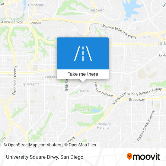 University Square Drwy map