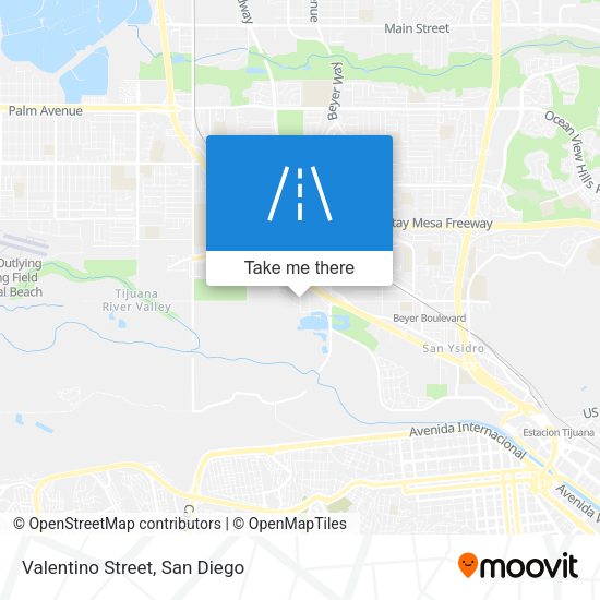 Mapa de Valentino Street