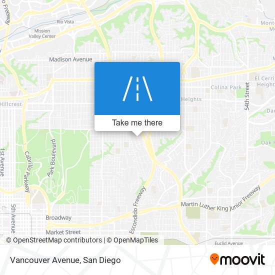 Mapa de Vancouver Avenue