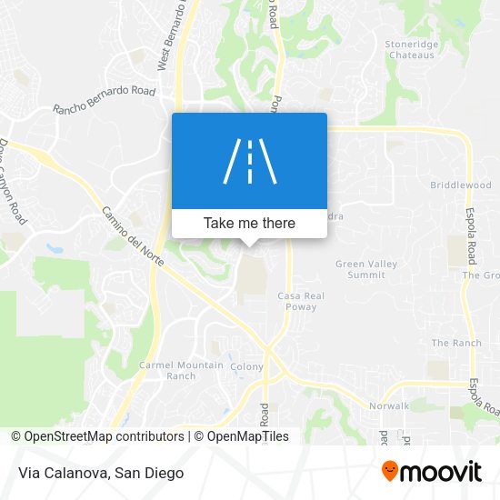 Mapa de Via Calanova