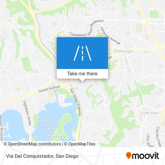 Mapa de Via Del Conquistador