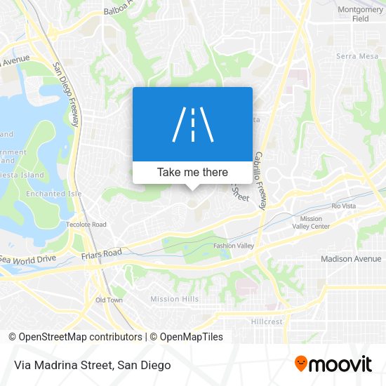 Mapa de Via Madrina Street