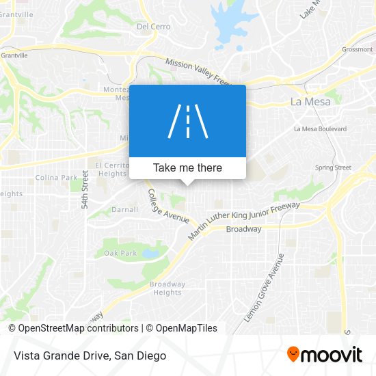 Vista Grande Drive map