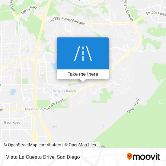 Mapa de Vista La Cuesta Drive
