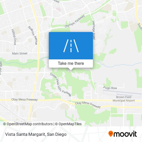 Vista Santa Margarit map