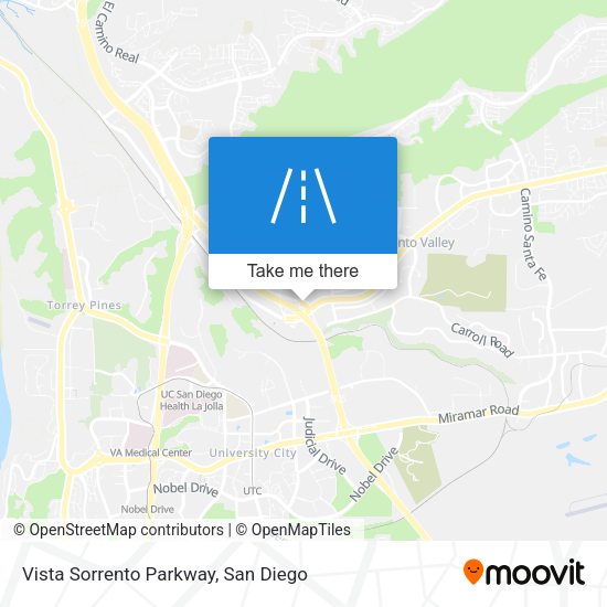 Vista Sorrento Parkway map