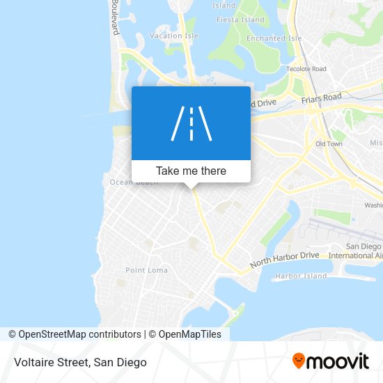 Mapa de Voltaire Street