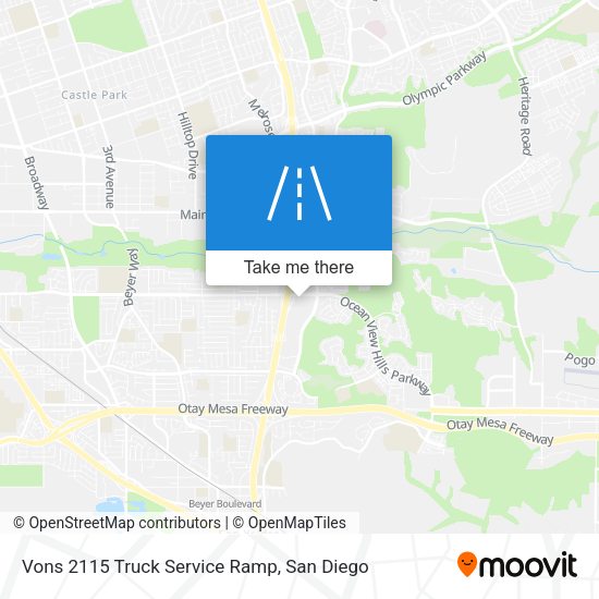 Vons 2115 Truck Service Ramp map