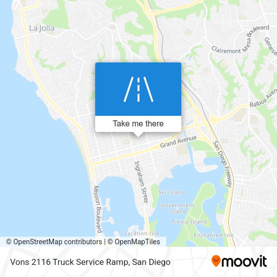 Vons 2116 Truck Service Ramp map