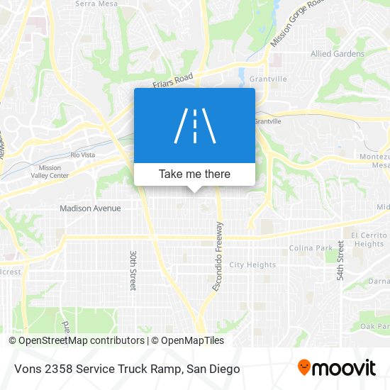 Vons 2358 Service Truck Ramp map