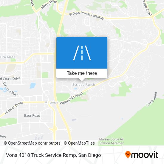 Mapa de Vons 4018 Truck Service Ramp