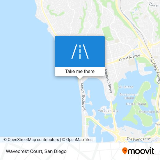 Mapa de Wavecrest Court