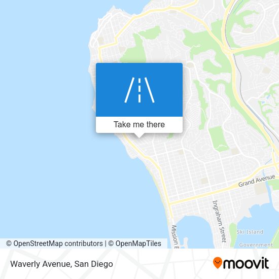 Mapa de Waverly Avenue