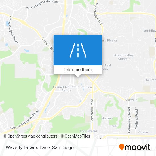 Mapa de Waverly Downs Lane