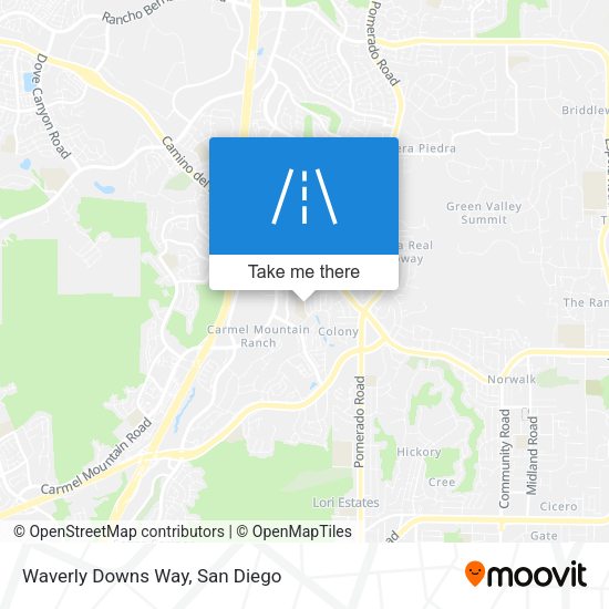 Mapa de Waverly Downs Way