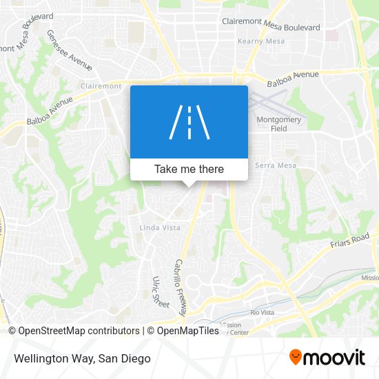 Wellington Way map