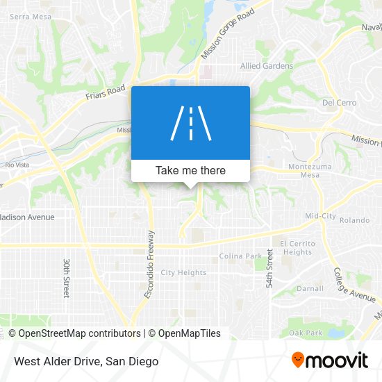 Mapa de West Alder Drive