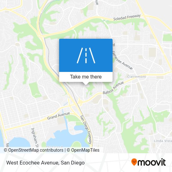 Mapa de West Ecochee Avenue