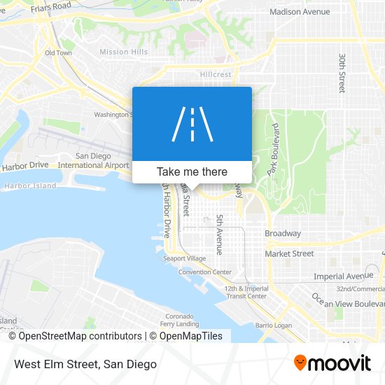 Mapa de West Elm Street