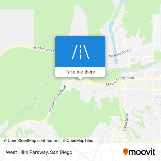 West Hills Parkway map