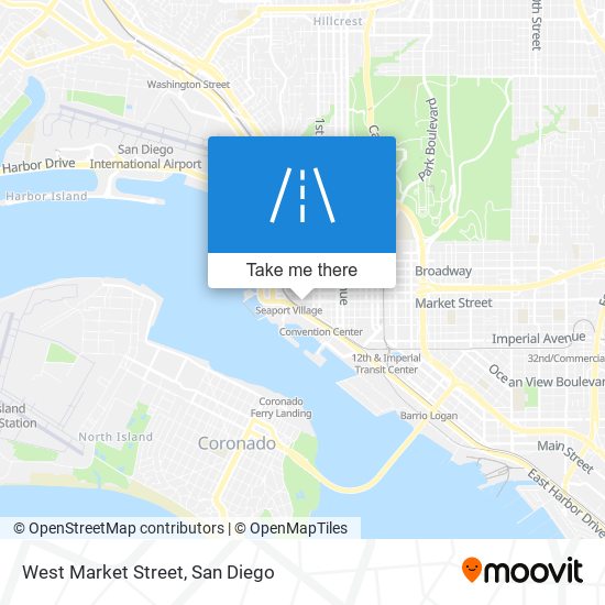 West Market Street map