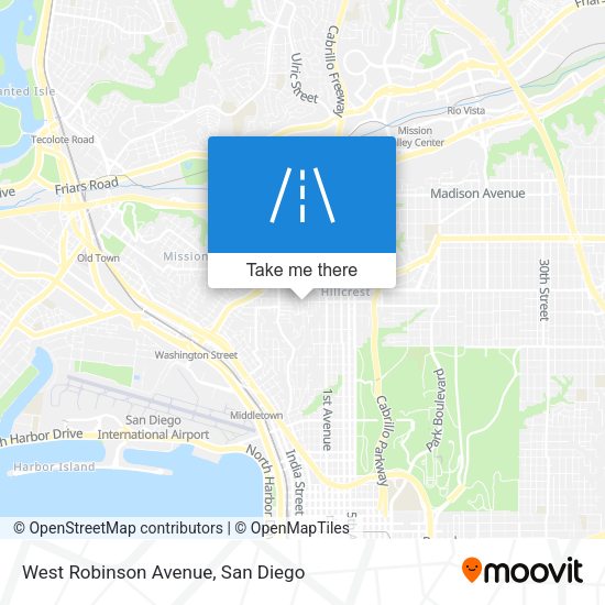Mapa de West Robinson Avenue