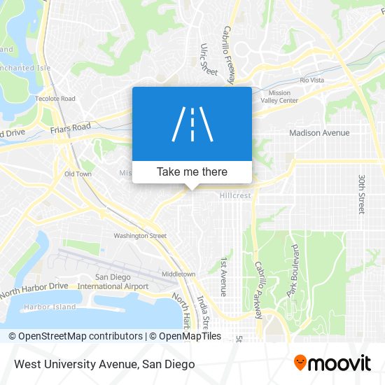 West University Avenue map