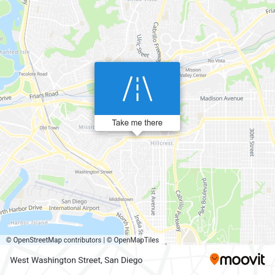 West Washington Street map
