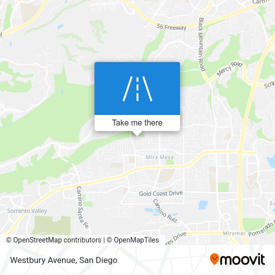 Westbury Avenue map