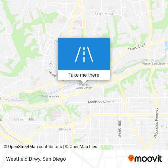 Mapa de Westfield Drwy