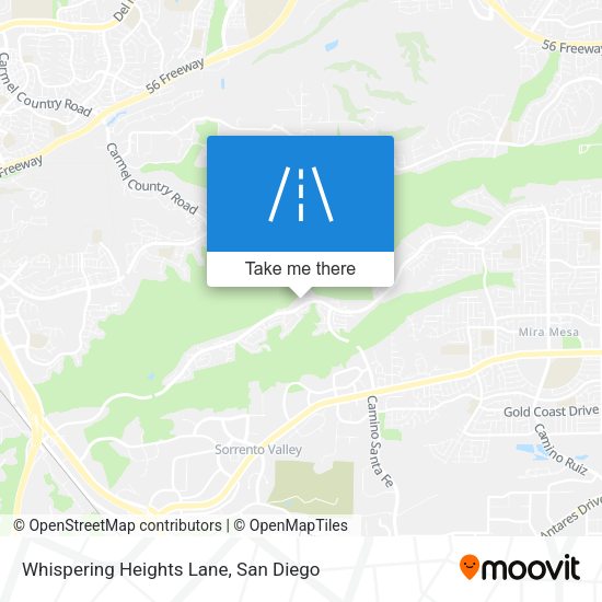 Whispering Heights Lane map