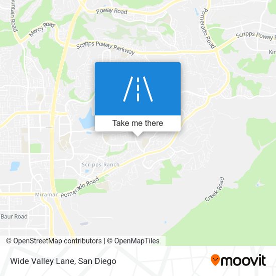Mapa de Wide Valley Lane