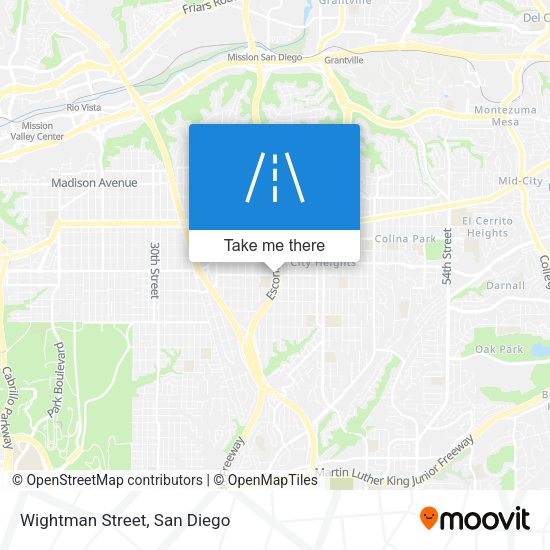 Mapa de Wightman Street