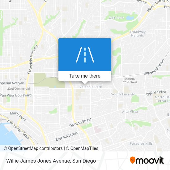 Mapa de Willie James Jones Avenue