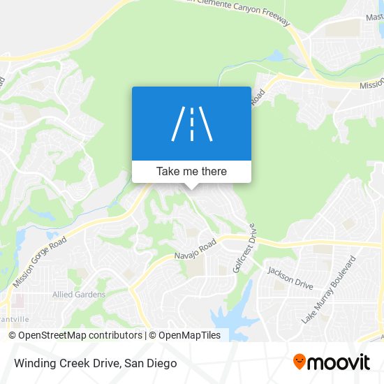 Mapa de Winding Creek Drive