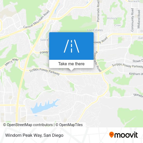 Mapa de Windom Peak Way
