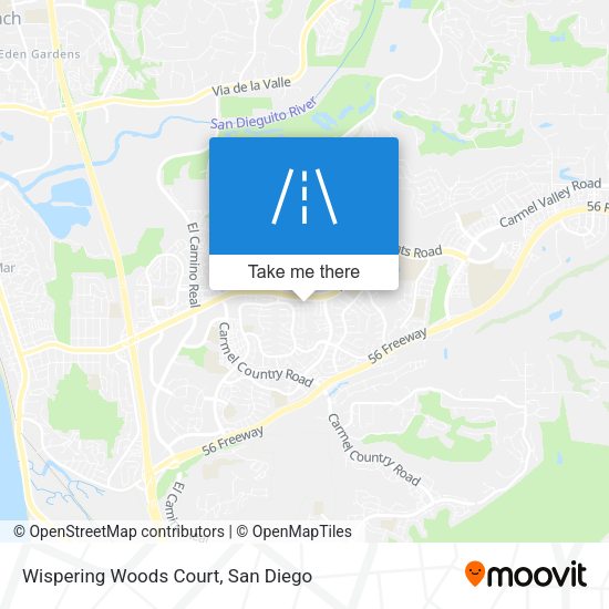 Wispering Woods Court map