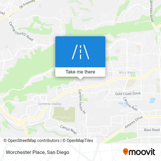 Mapa de Worchester Place