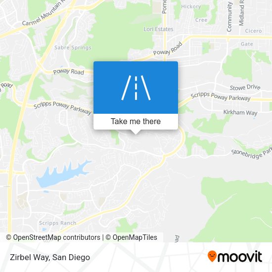 Mapa de Zirbel Way