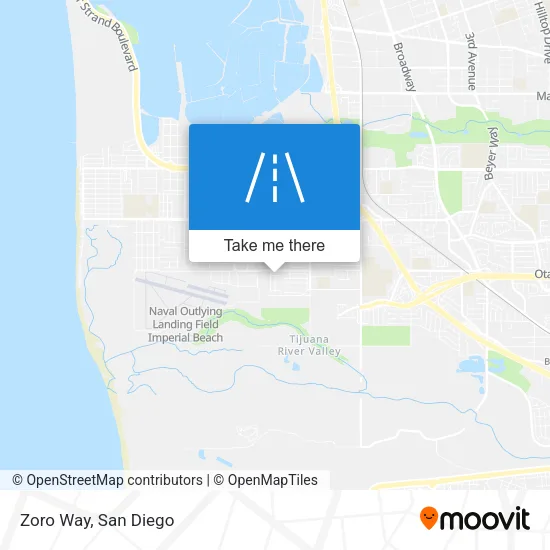 Zoro Way map