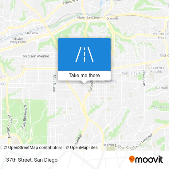 Mapa de 37th Street