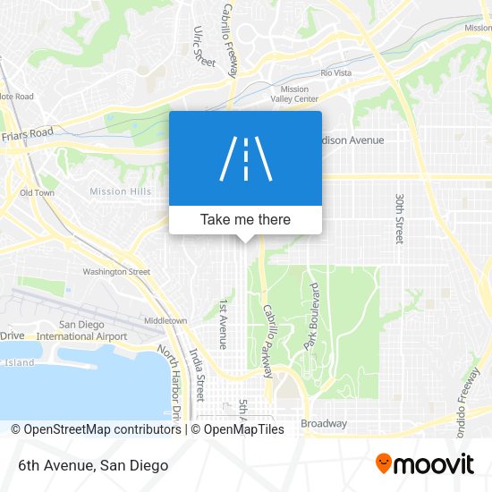 Mapa de 6th Avenue