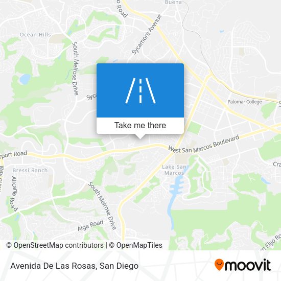 Mapa de Avenida De Las Rosas