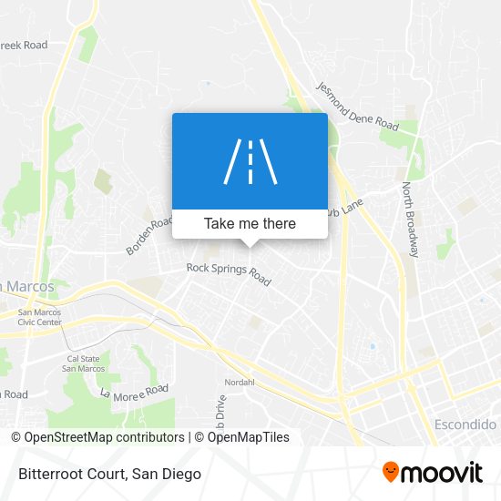 Mapa de Bitterroot Court