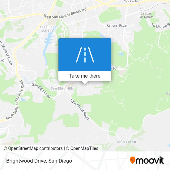 Brightwood Drive map