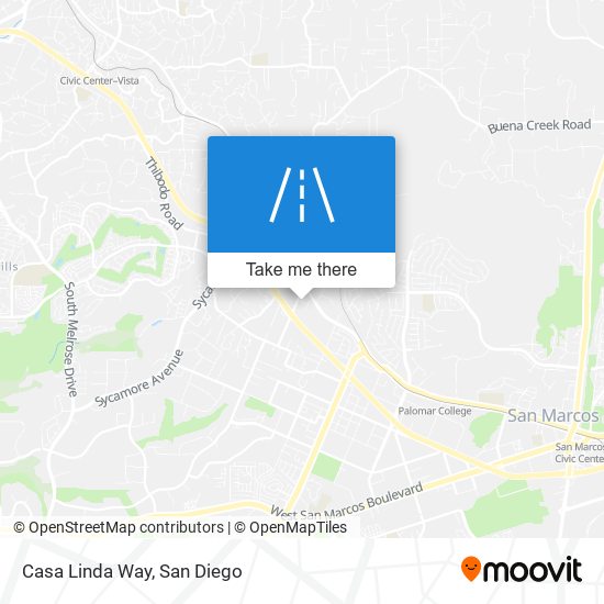 Casa Linda Way map