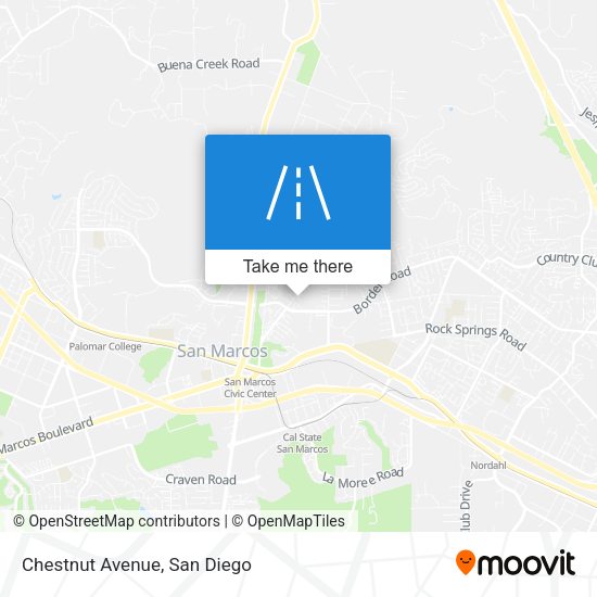 Mapa de Chestnut Avenue